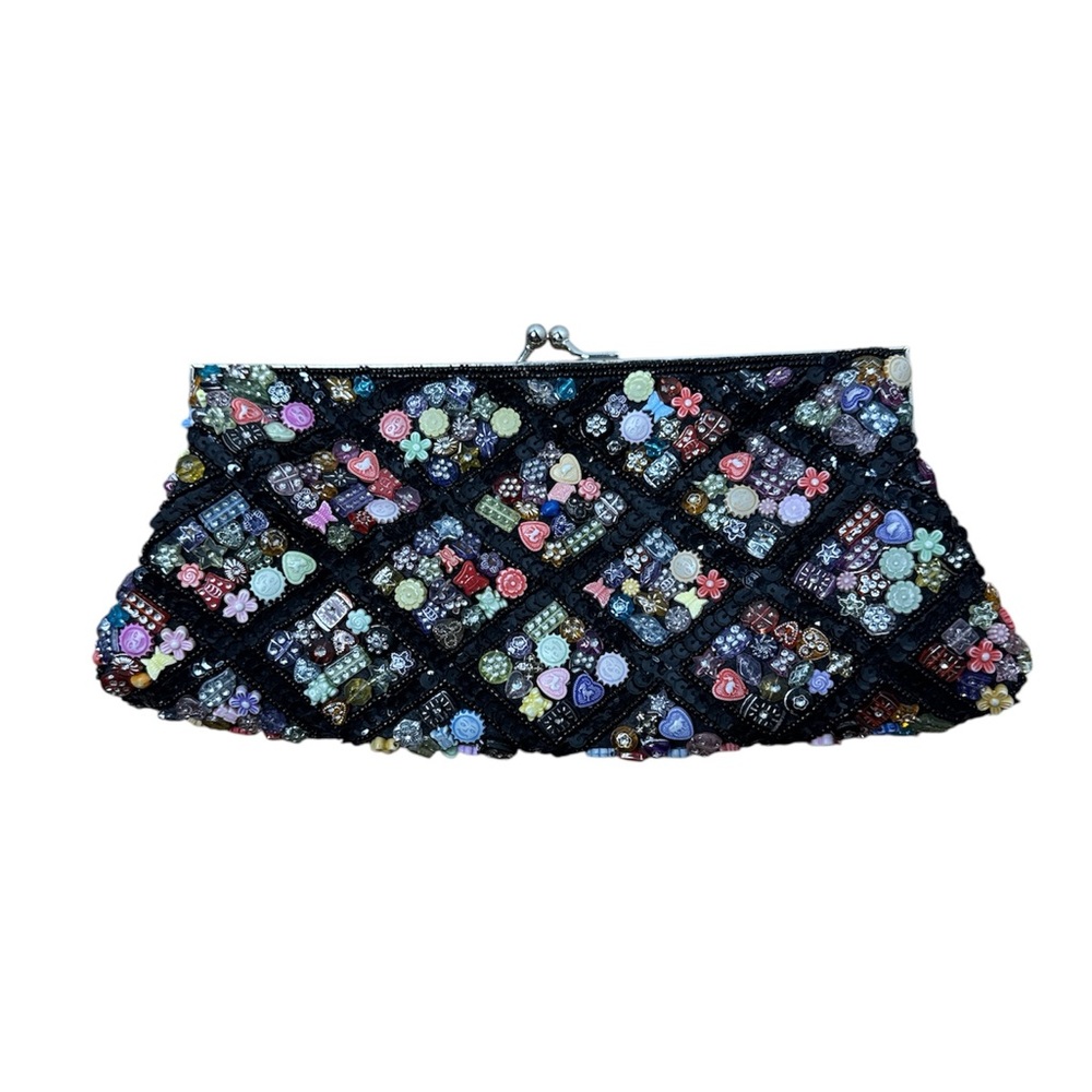 La Viola beaded bag clutch